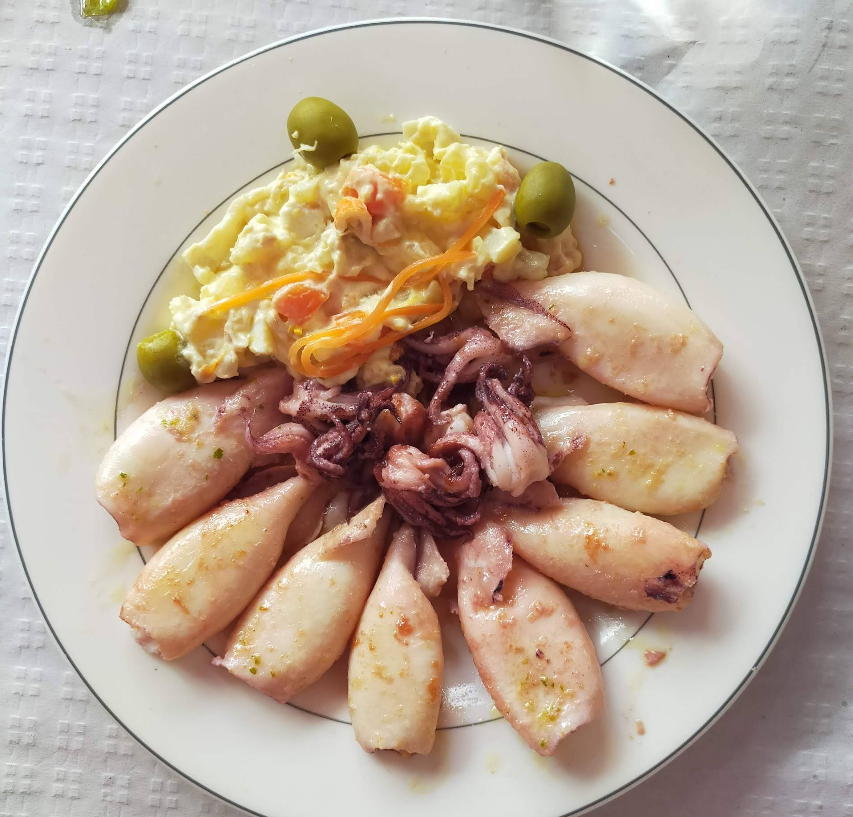 Chipirones a la plancha Chipirones a la plancha